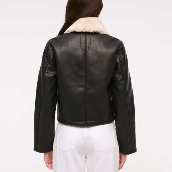 Abercrombie & Fitch Vegan Leather Jacket - Picture 2 of 4